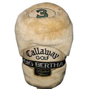 Callaway Golf Big Bertha Ladies Gems Fairway 3 Wood Headcover Beige Plush